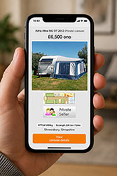Sell caravans or motorhomes on Caravan Finder
