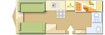 Coachman Pastiche 525/4, 2013 caravan layout