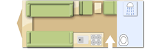 Elddis Escape 524, 2003 caravan layout