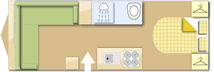 Elddis Odyssey 550 caravan layout