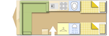Fleetwood Heritage 560 caravan layout