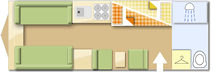 Coachman Amara 640/6 Kimberley, 2010 caravan layout