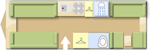 Avondale Argente 650 caravan layout