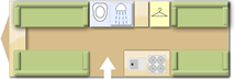 Elddis Crusader Super Storm caravan layout